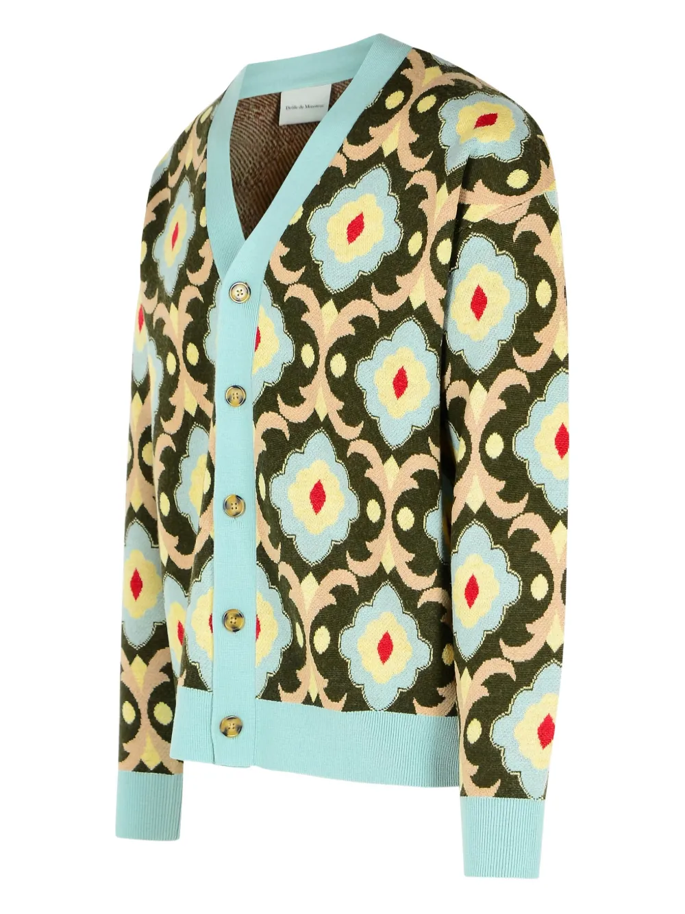 Drôle De Monsieur Vest met tapisserie jacquard Groen