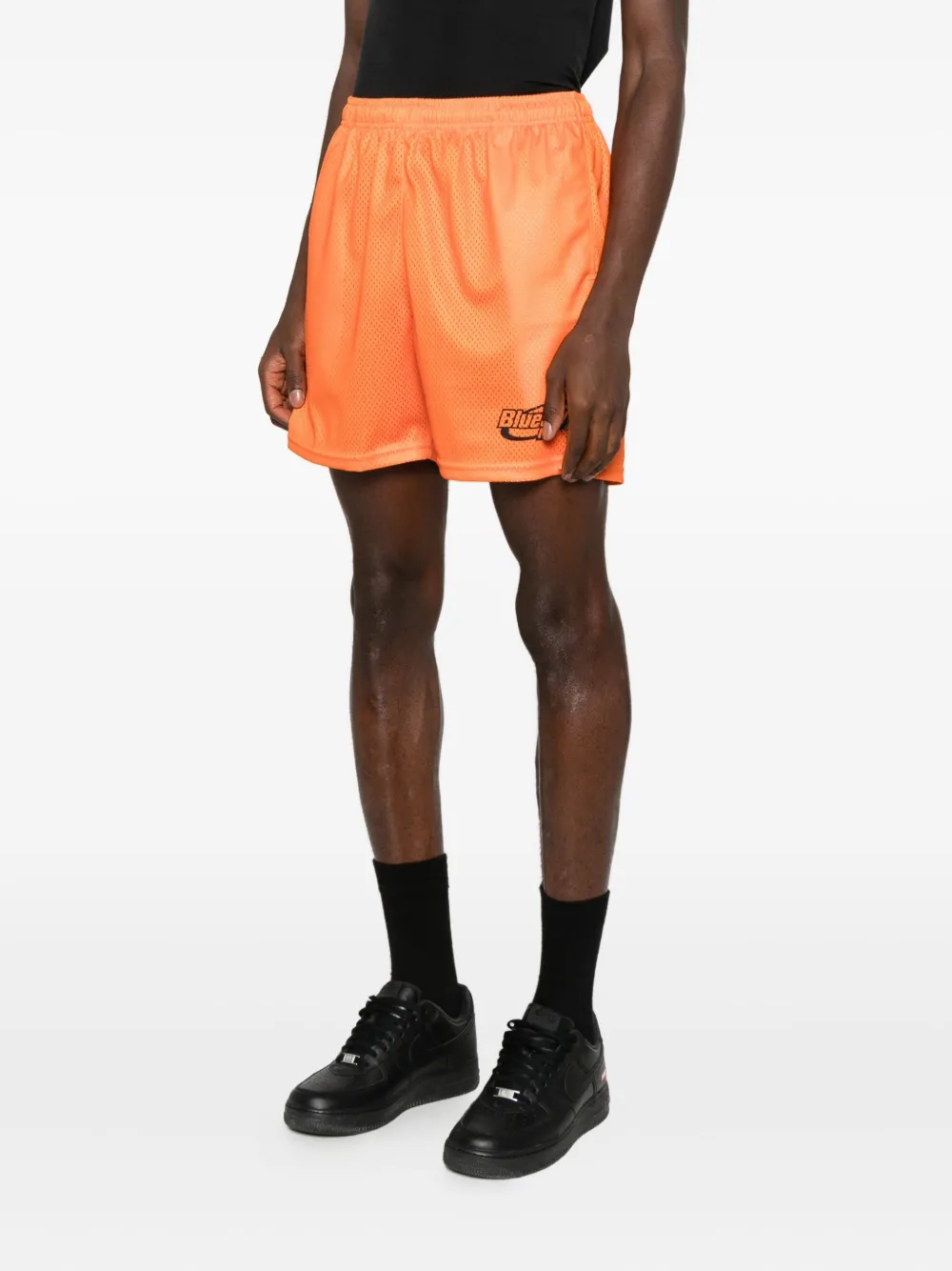 BLUE SKY INN Voetbalshorts met logoprint Oranje