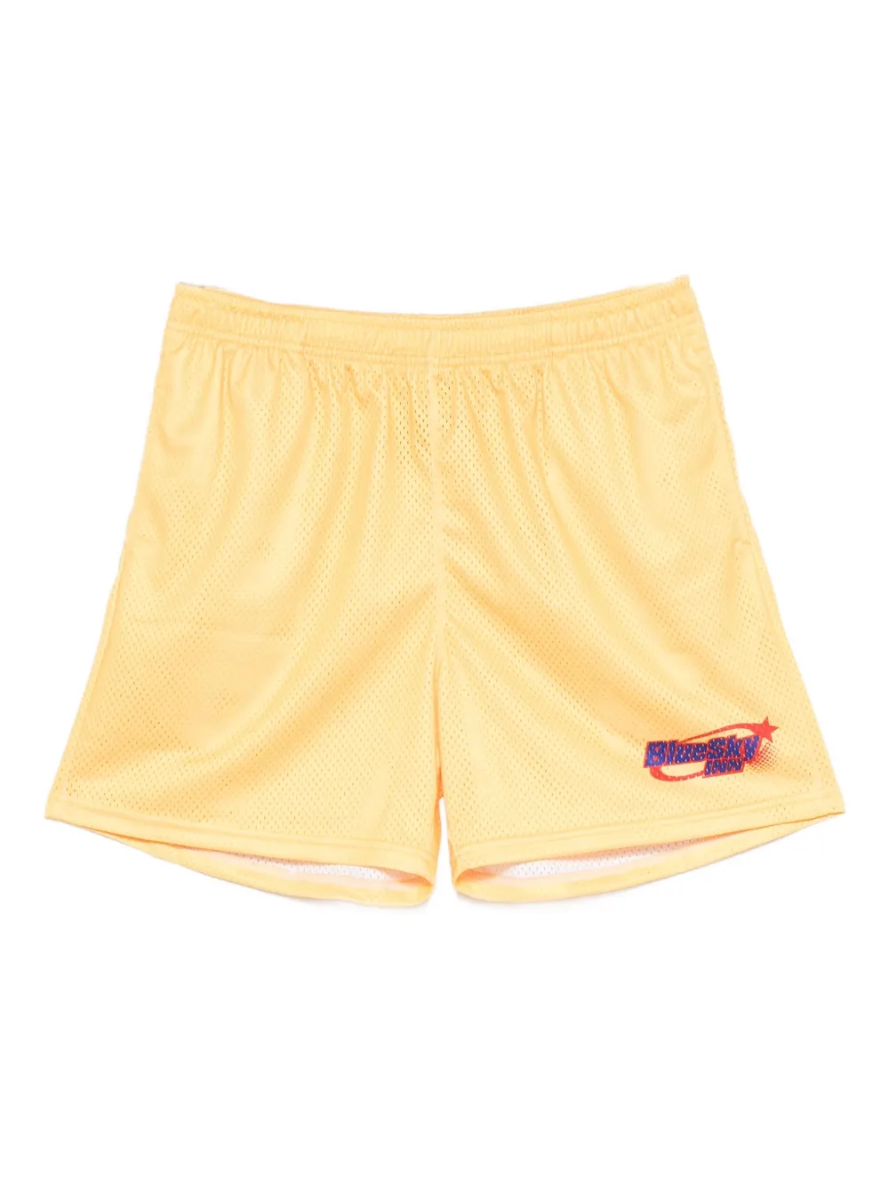 BLUE SKY INN logo-print soccer shorts - Giallo