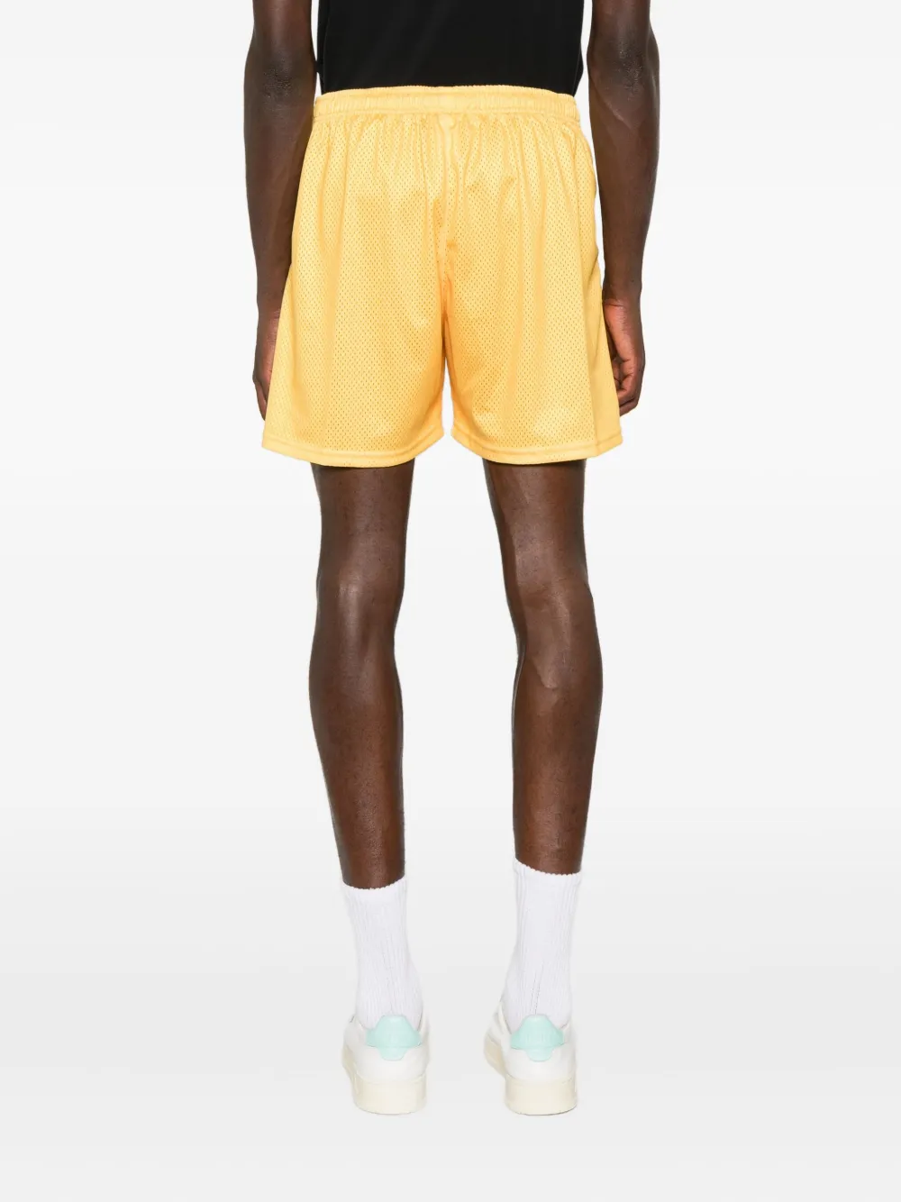 BLUE SKY INN Voetbalshorts met logoprint Geel