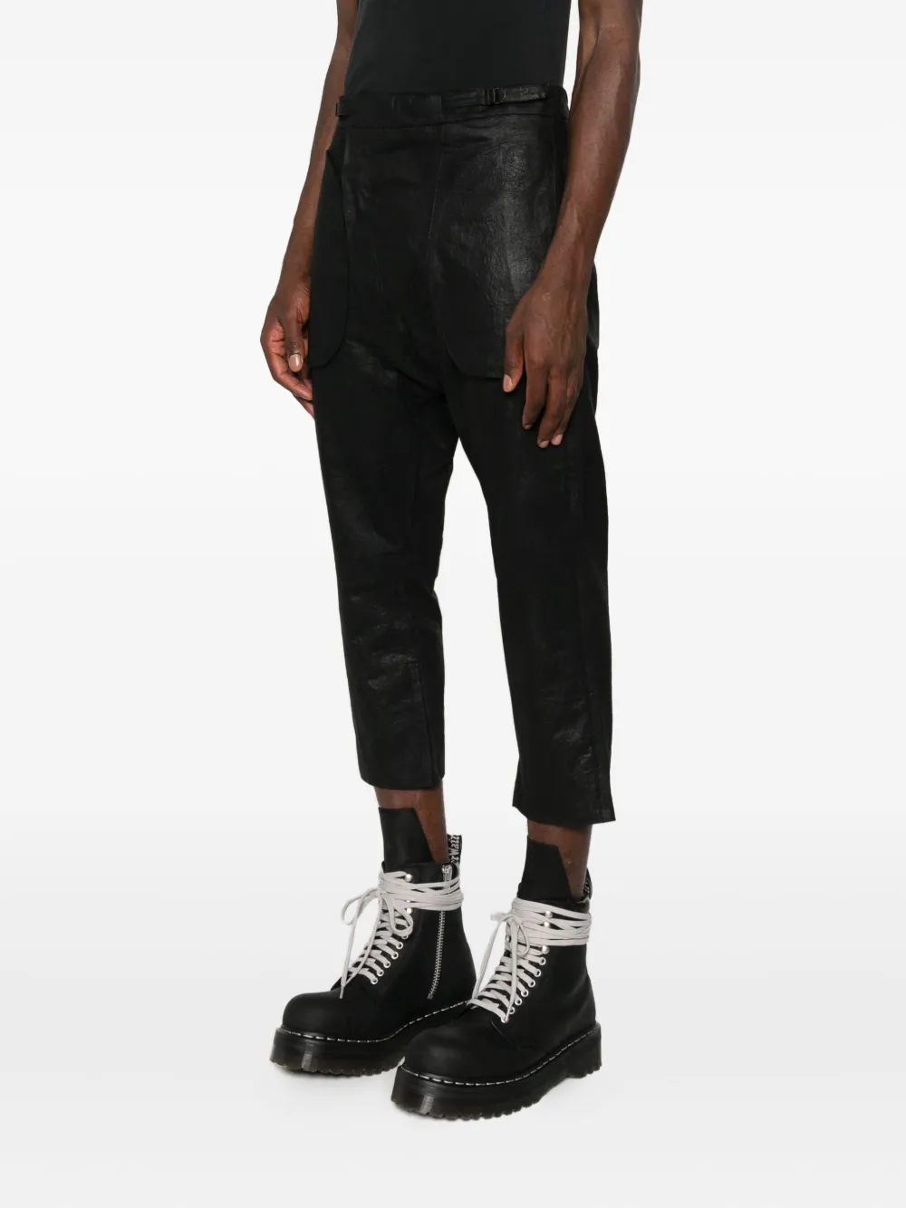 Deepti Panelled Pants In Black