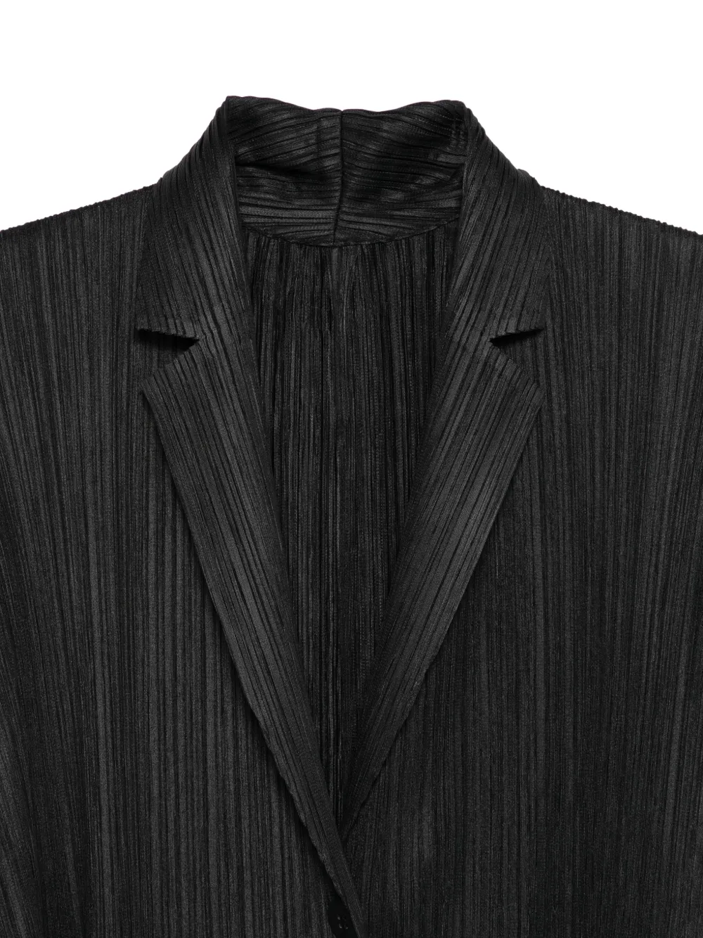 Pleats Please Issey Miyake Geplooide blazer Zwart