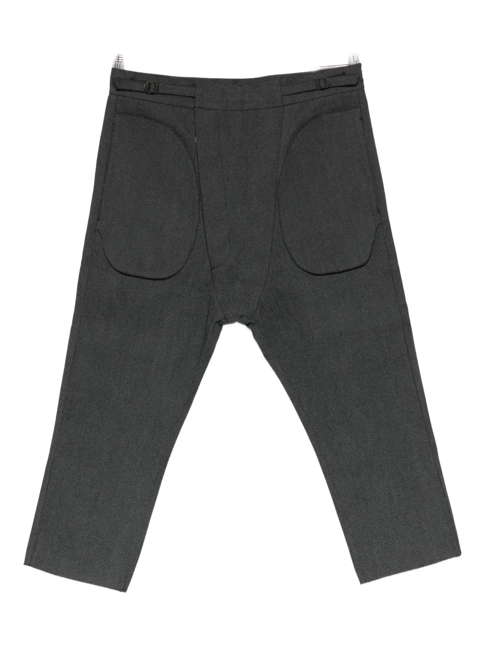 Deepti panelled cropped trousers | Grey | Image 1