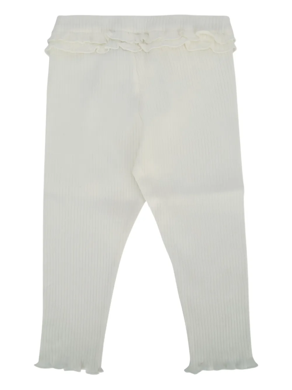 Moncler Enfant Legging met logo applicatie Grijs
