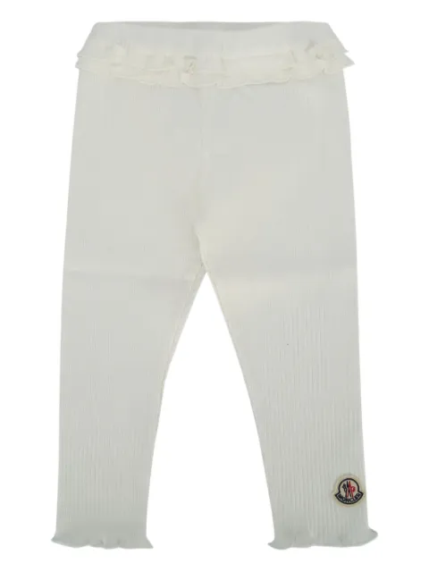 Moncler Enfant logo-appliqué leggings