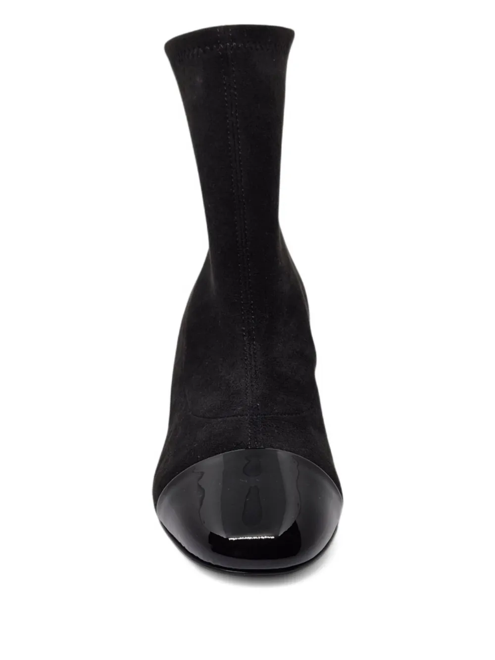 Casadei Cap-toe Block-heel Pumps In Black