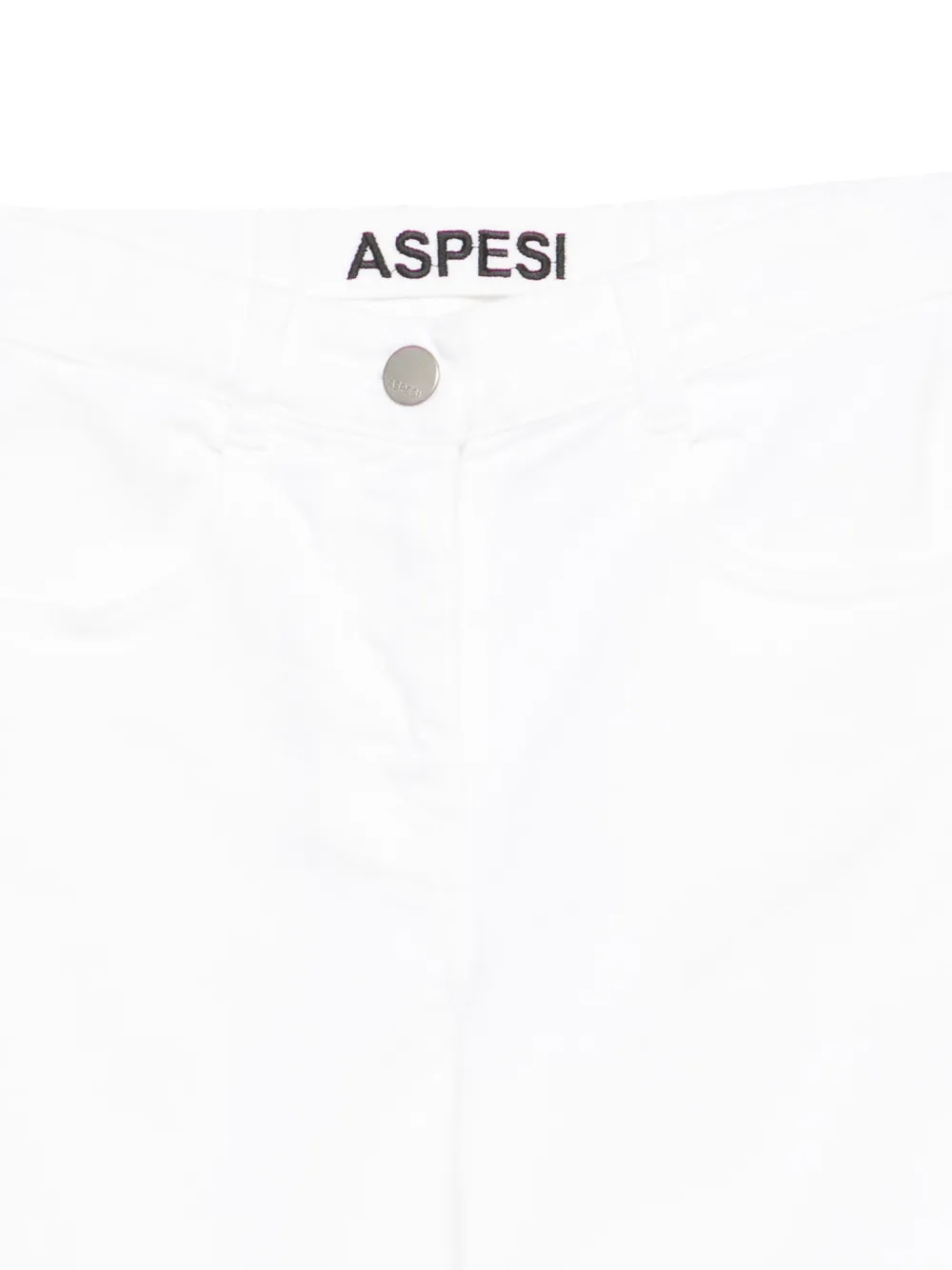 Aspesi Kids Broek met wijde pijpen Wit