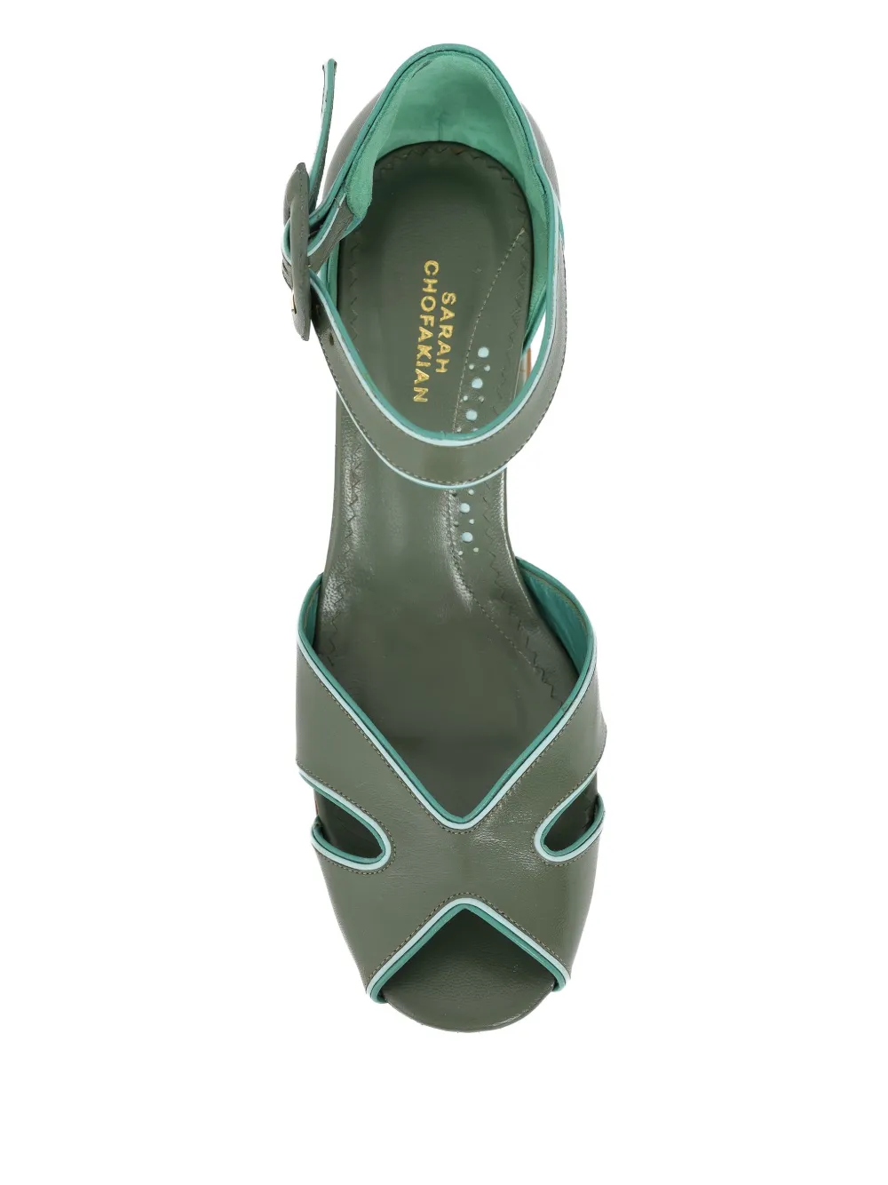 Sarah Chofakian Paris-brest Sandals In Green