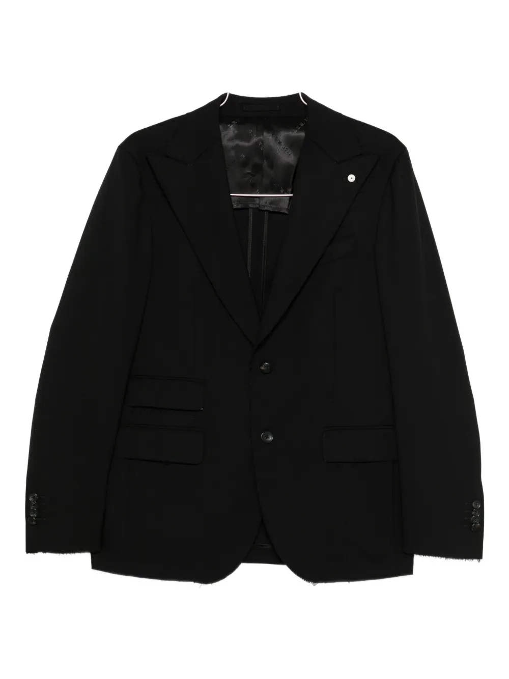 L.B.M. 1911 button-fastening wool blazer | Black | Image 1