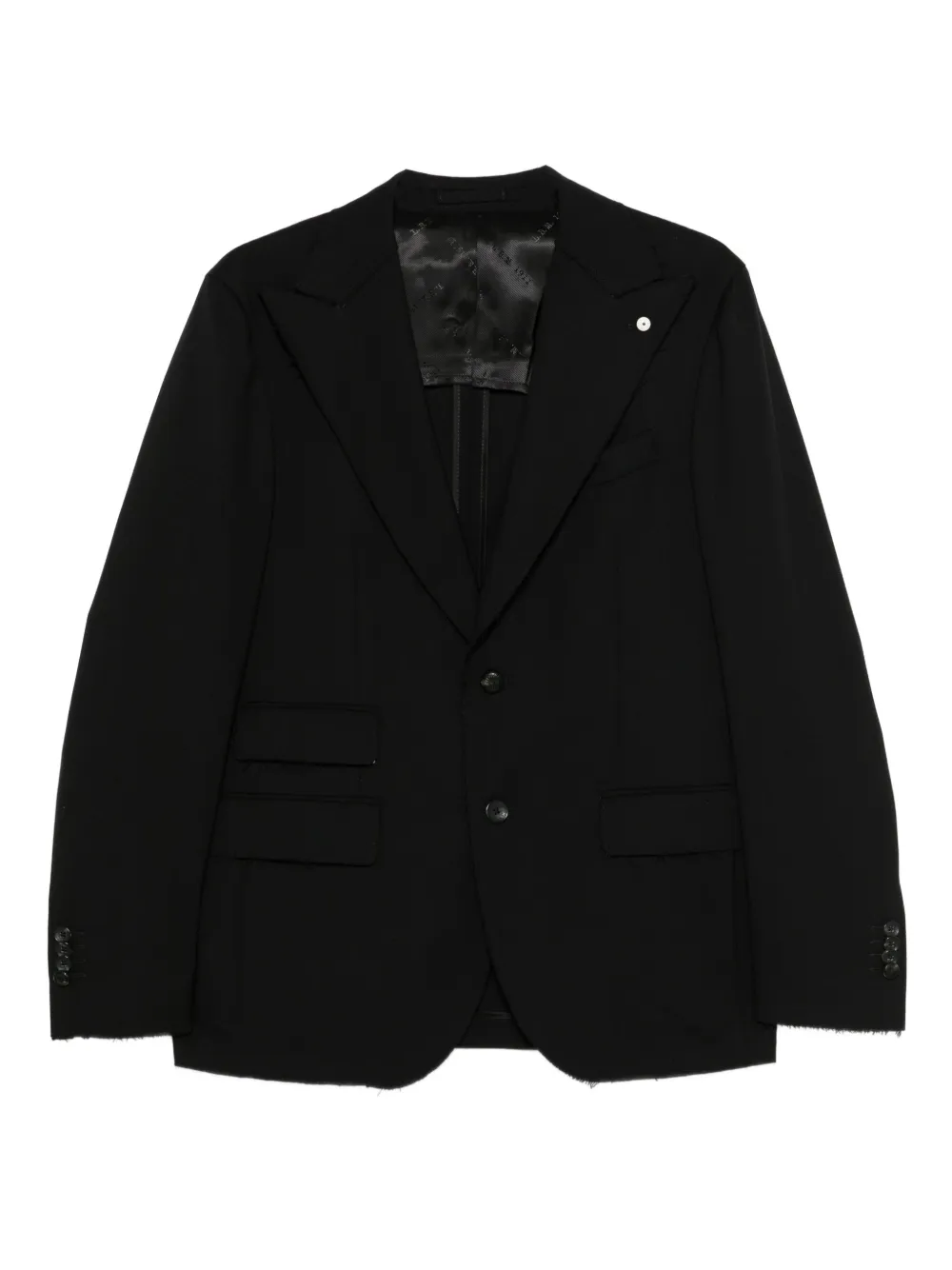 L.B.M. 1911 button-fastening wool blazer | Black | Image 1