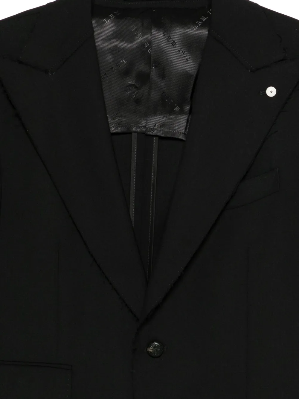  L.b.m. 1911 Button-fastening Wool Blazer - Black 