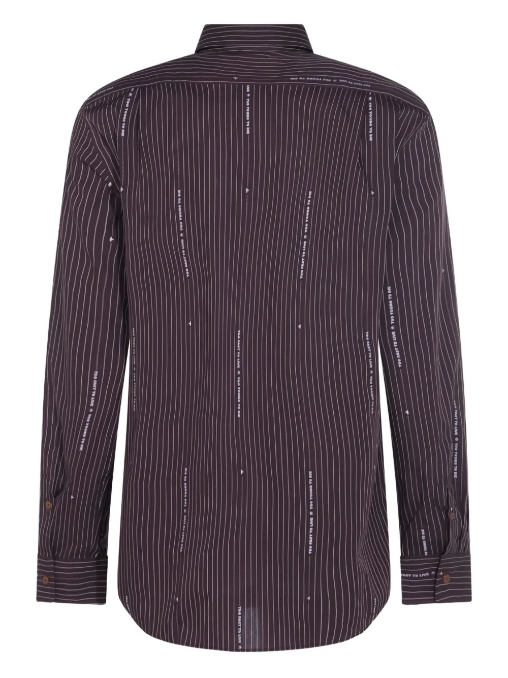 Vivienne Westwood striped logo-embroidered shirt - Rood