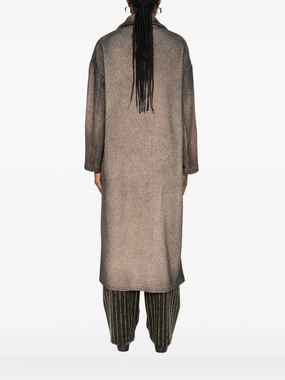 Avant Toi Wool Single-breasted Coat In Brown