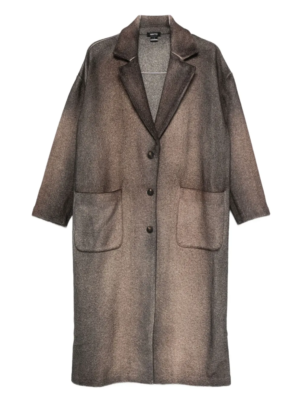 Avant Toi Wool Single-breasted Coat In Brown
