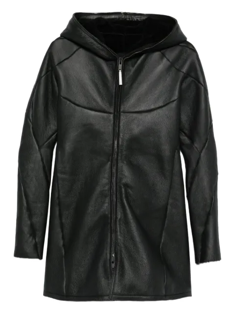 Isaac Sellam Experience hooded panelled coat
