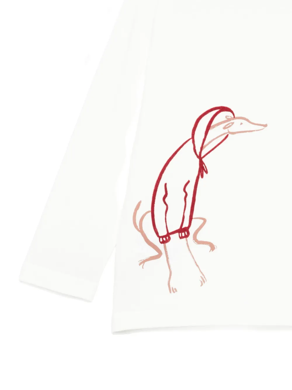 Il Gufo T-shirt met print Wit