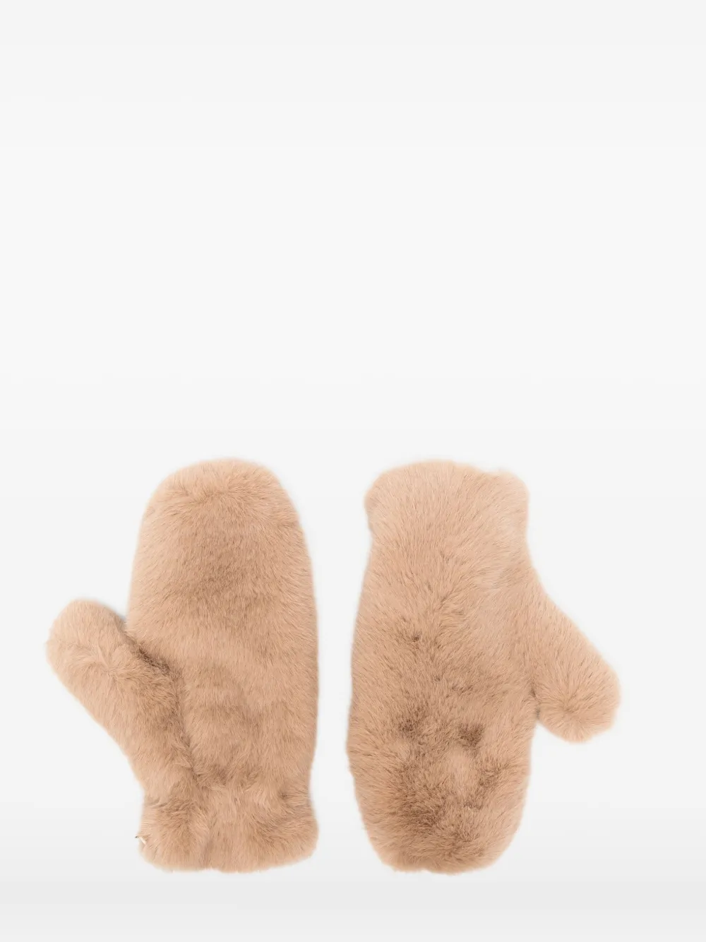 Molliolli Fur Gloves In Burgundy