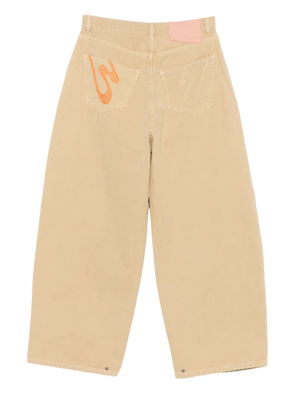 PDF CHANNEL wide-leg jeans - Beige