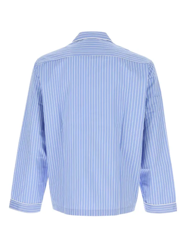 TEKLA ストライプコットンシャツ