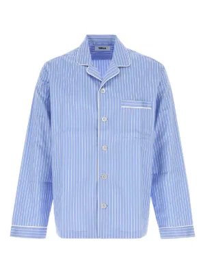 Open YY bead-pocket Shirt | Blue | FARFETCH CA