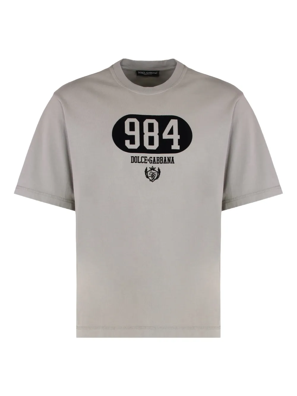 Dolce & Gabbana crew-neck print T-shirt | Grey | Image 1