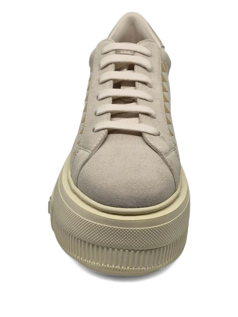 Casadei Nexus studded platform trainers Beige