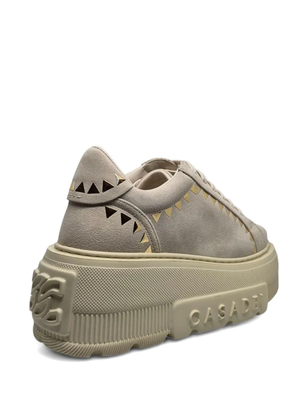 Casadei Nexus studded platform trainers Beige