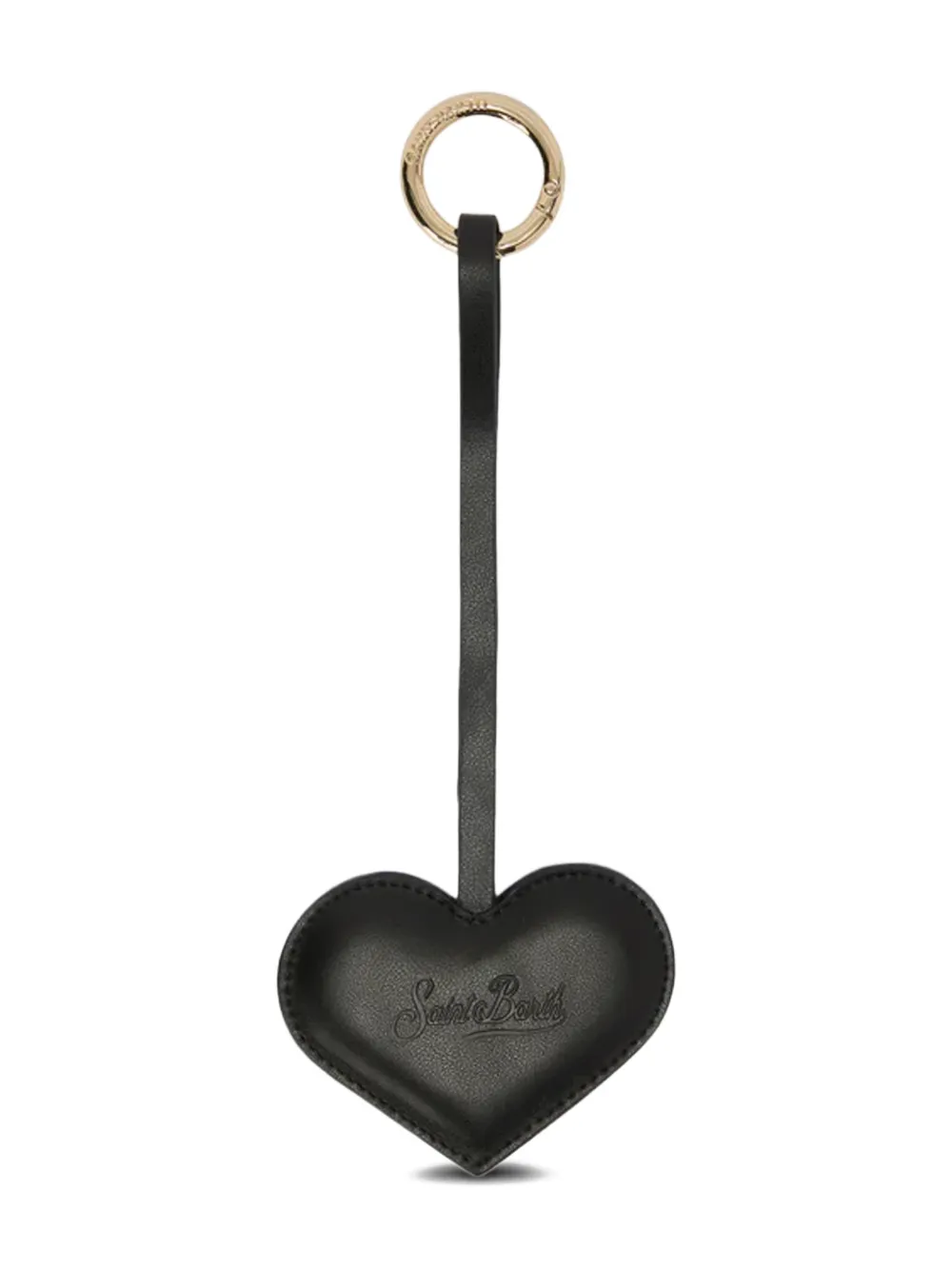 Mc2 Saint Barth Heart Charm Bag Accessorie In Black