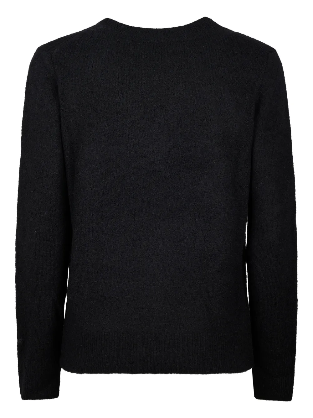 Mc2 Saint Barth V-neck Sweater In Black