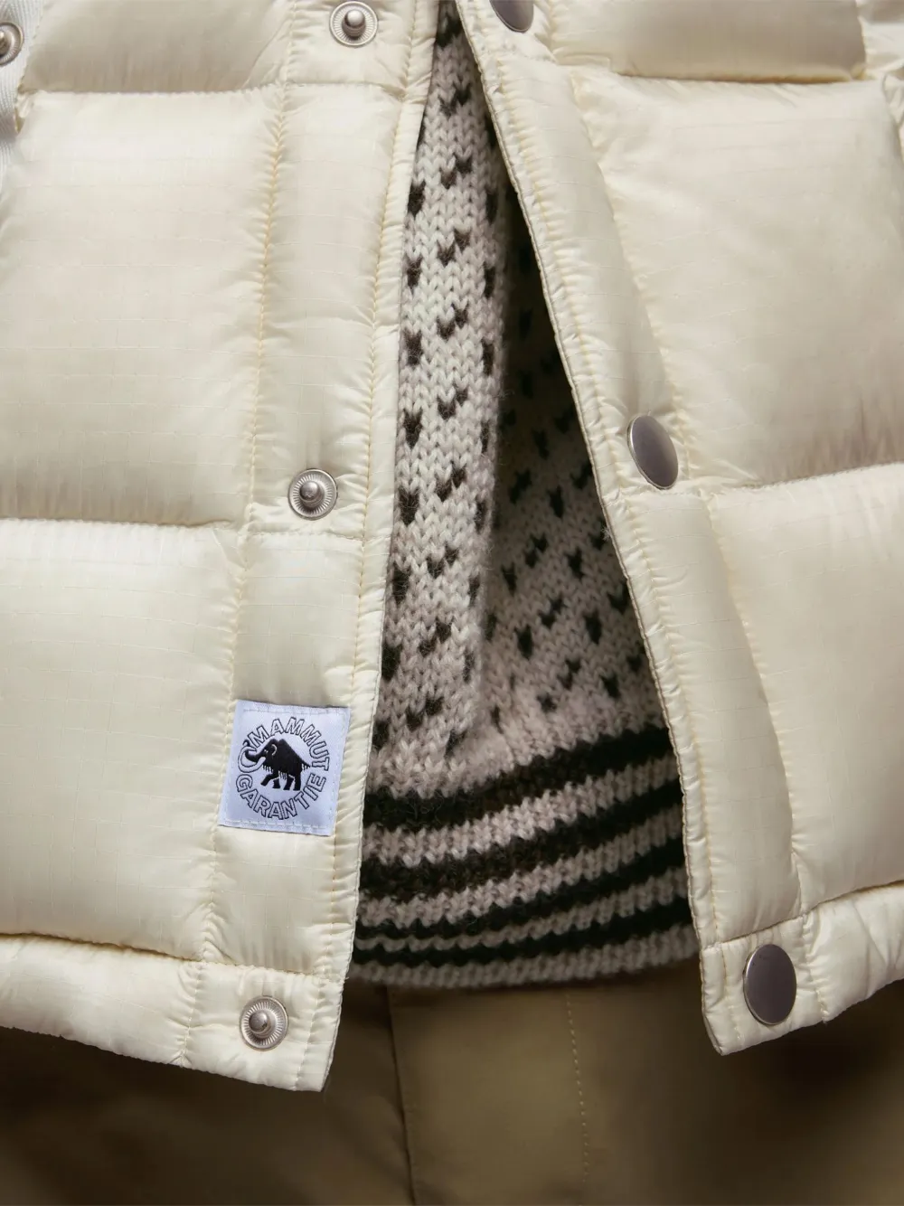 Mammut Cabourn Direttissima gewatteerd jack Beige