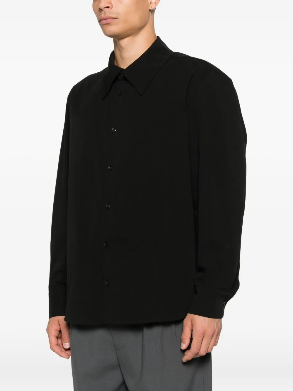  Séfr Point-collar Shirt - Black 