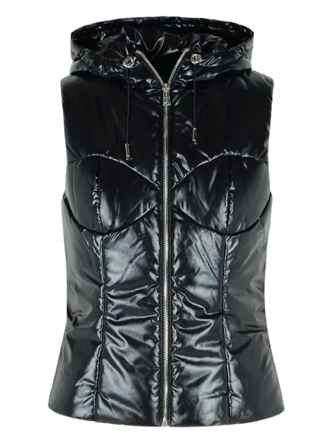 Coperni drawstring-hood zip vest