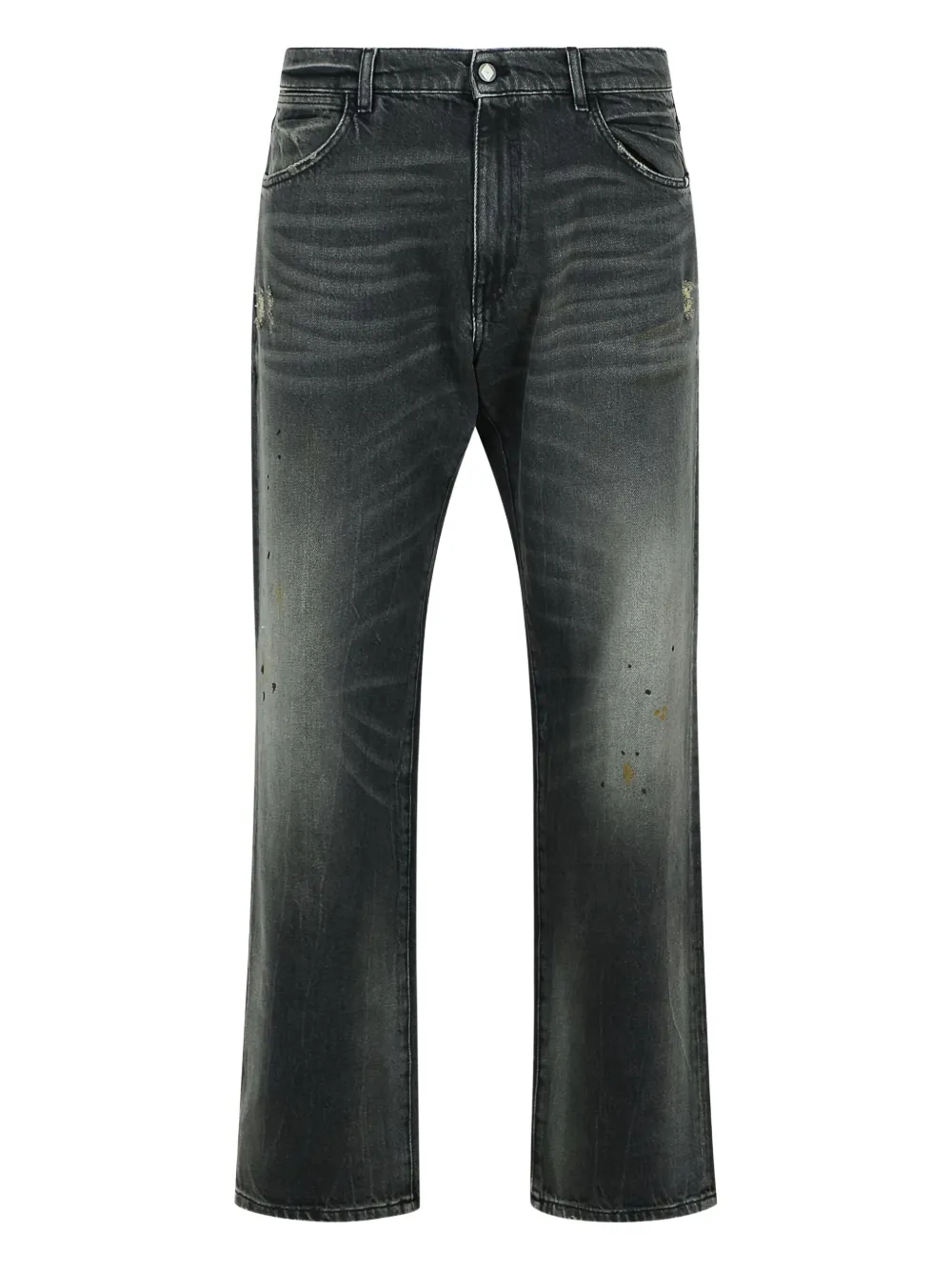 AMISH James distressed regular jeans | Black | Image 1