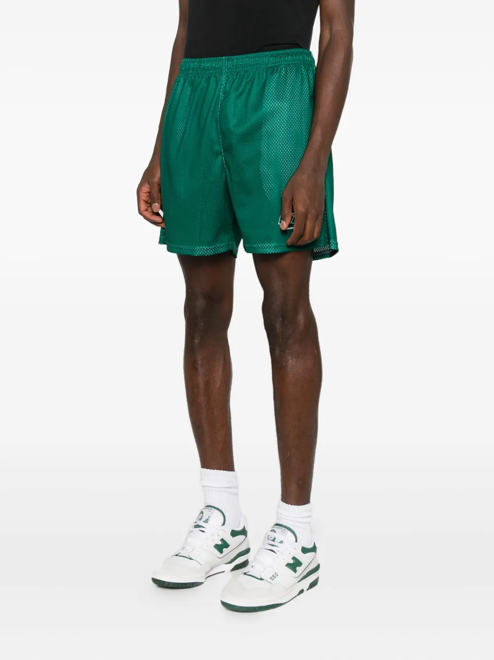 BLUE SKY INN Voetbalshorts met logoprint Groen