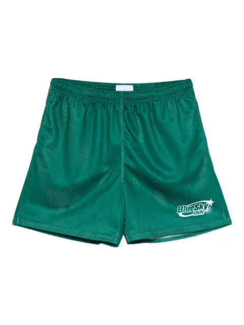 BLUE SKY INN logo-print soccer shorts