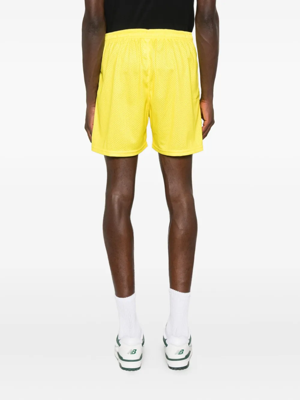 BLUE SKY INN Voetbalshorts met logoprint Geel