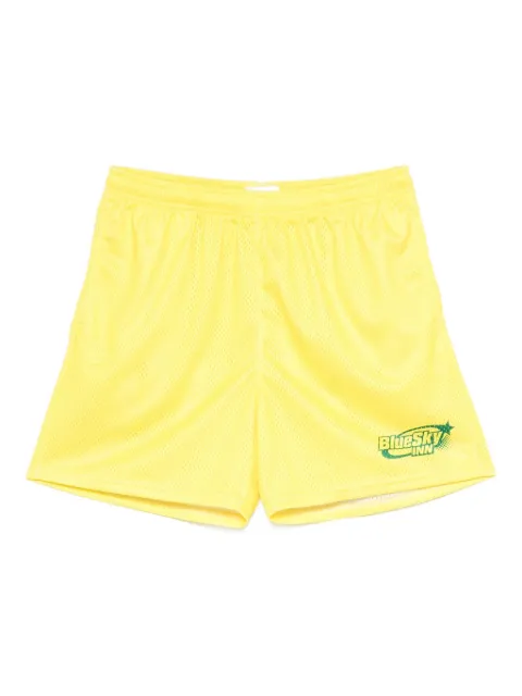 BLUE SKY INN logo-print soccer shorts