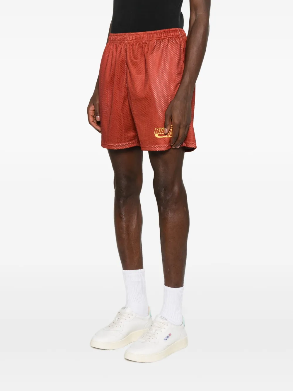 BLUE SKY INN Voetbalshorts met logoprint Rood