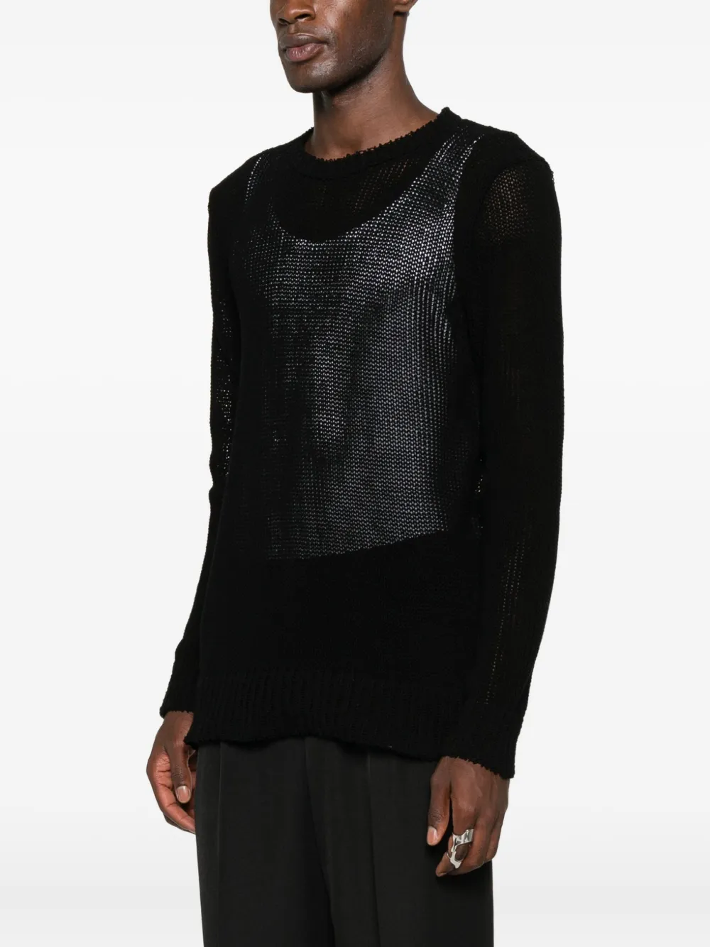Deepti Crew-neck Sweater In Black