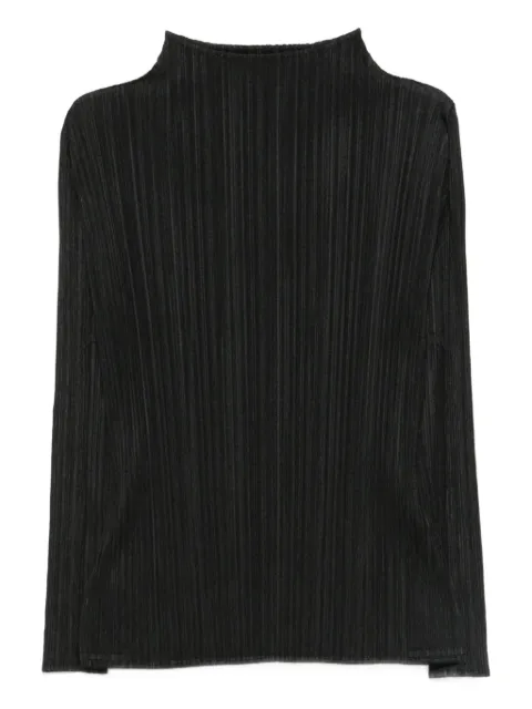 Pleats Please Issey Miyake camiseta con pliegues