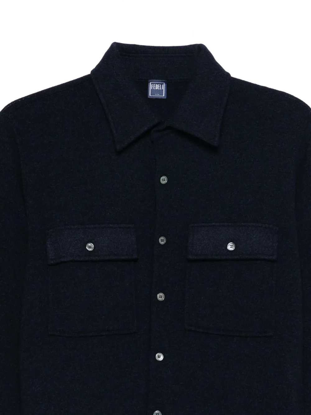 Fedeli Kasjmier shirtjack Blauw