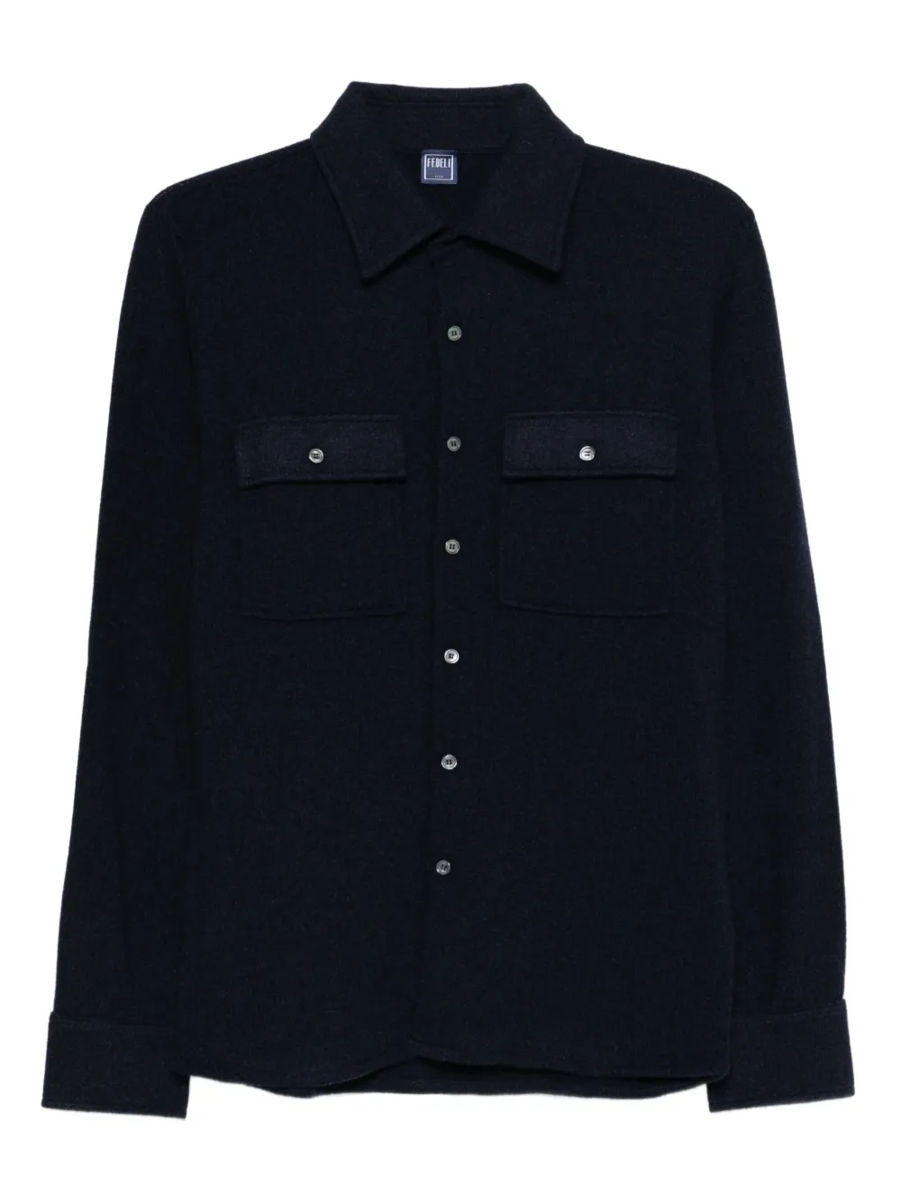 Fedeli Hemdjacke aus Kaschmir | Blau | Image 1