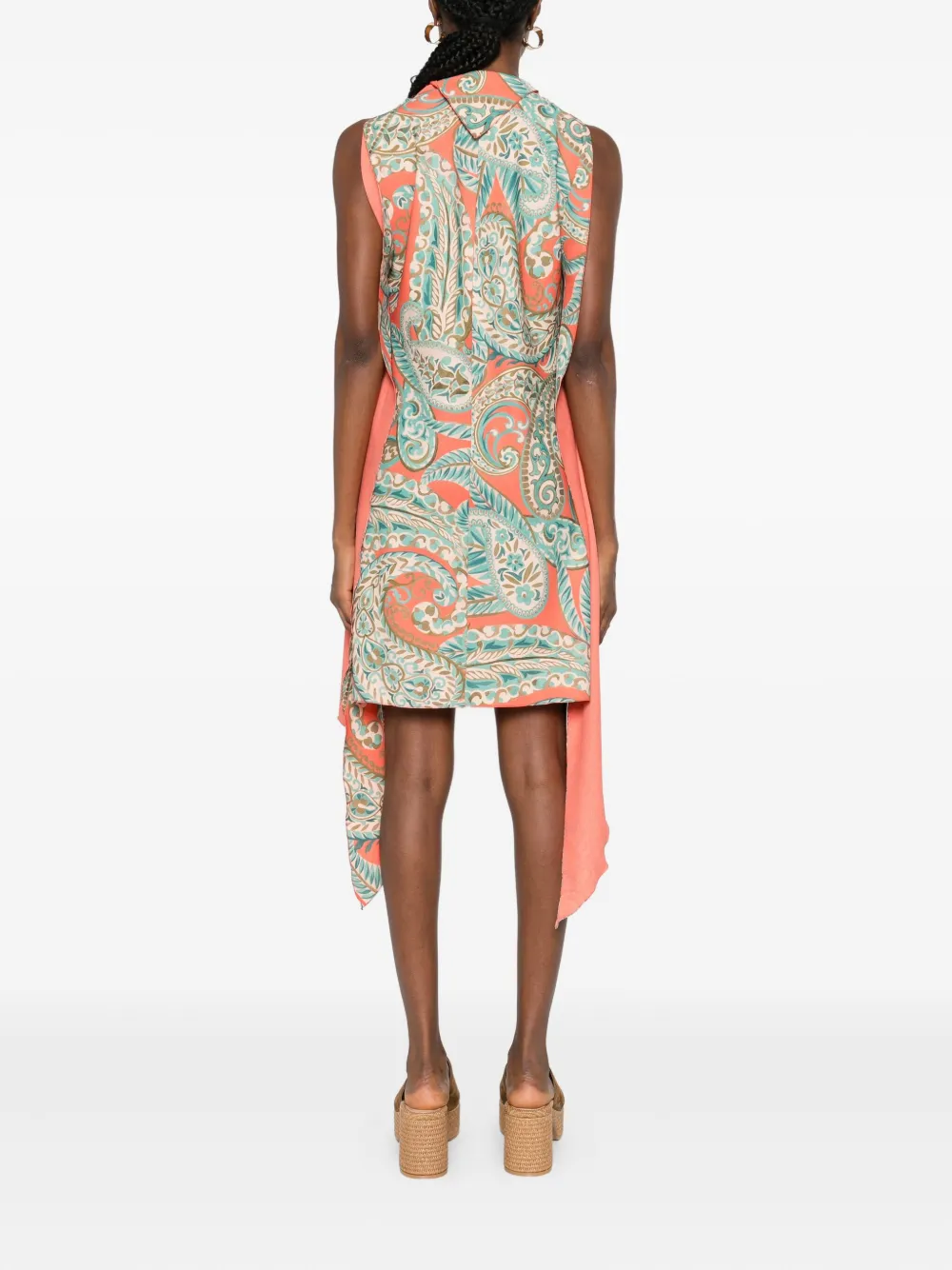 Etro Paisley-print Midi Dress In Multi