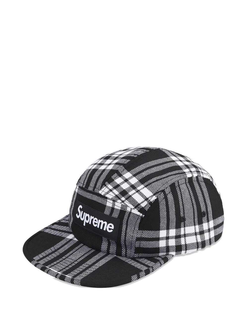 Supreme logo-patch cap | Black | Image 1