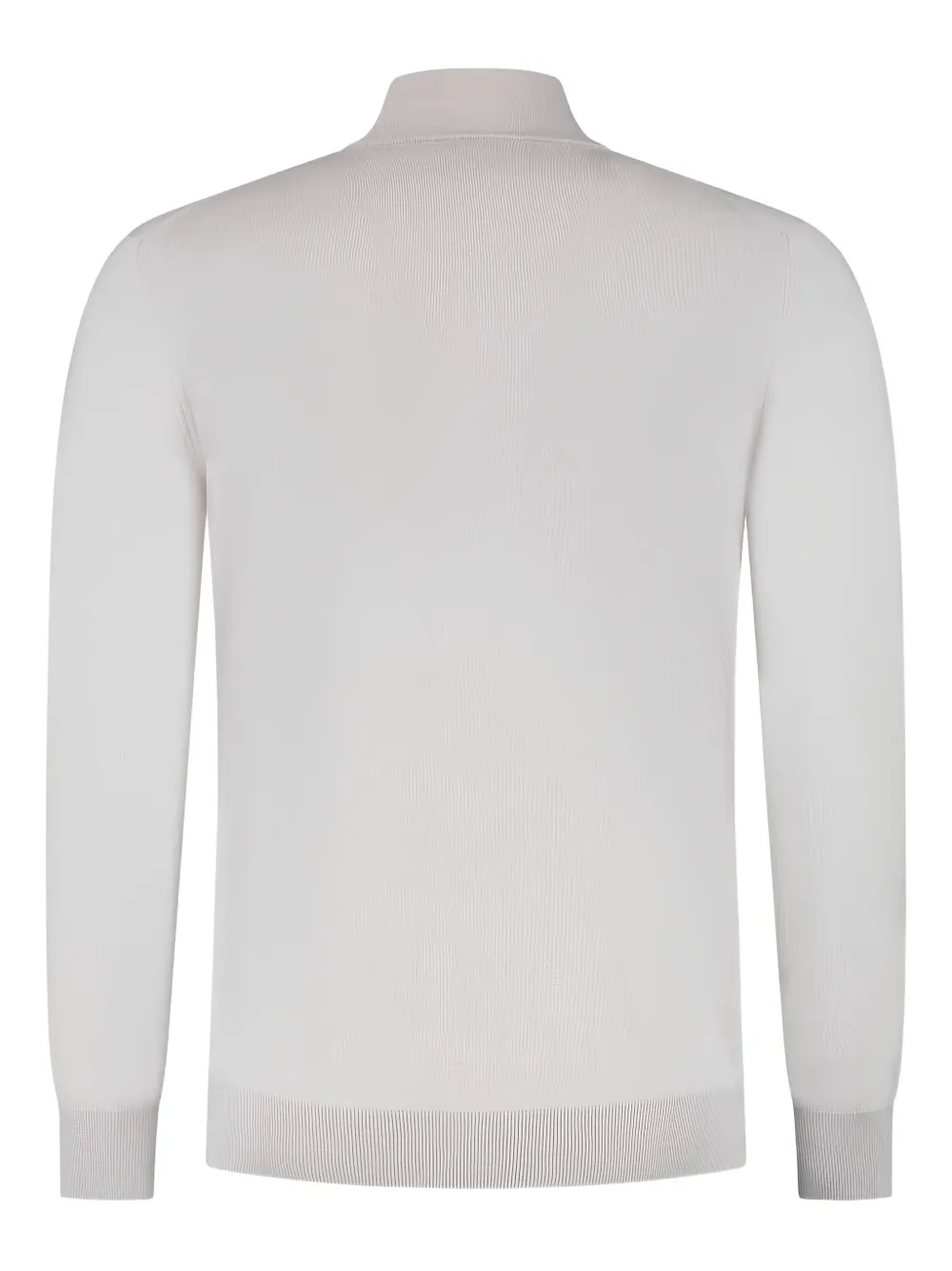 Doriani Cashmere zip-up high-neck sweater - Grijs