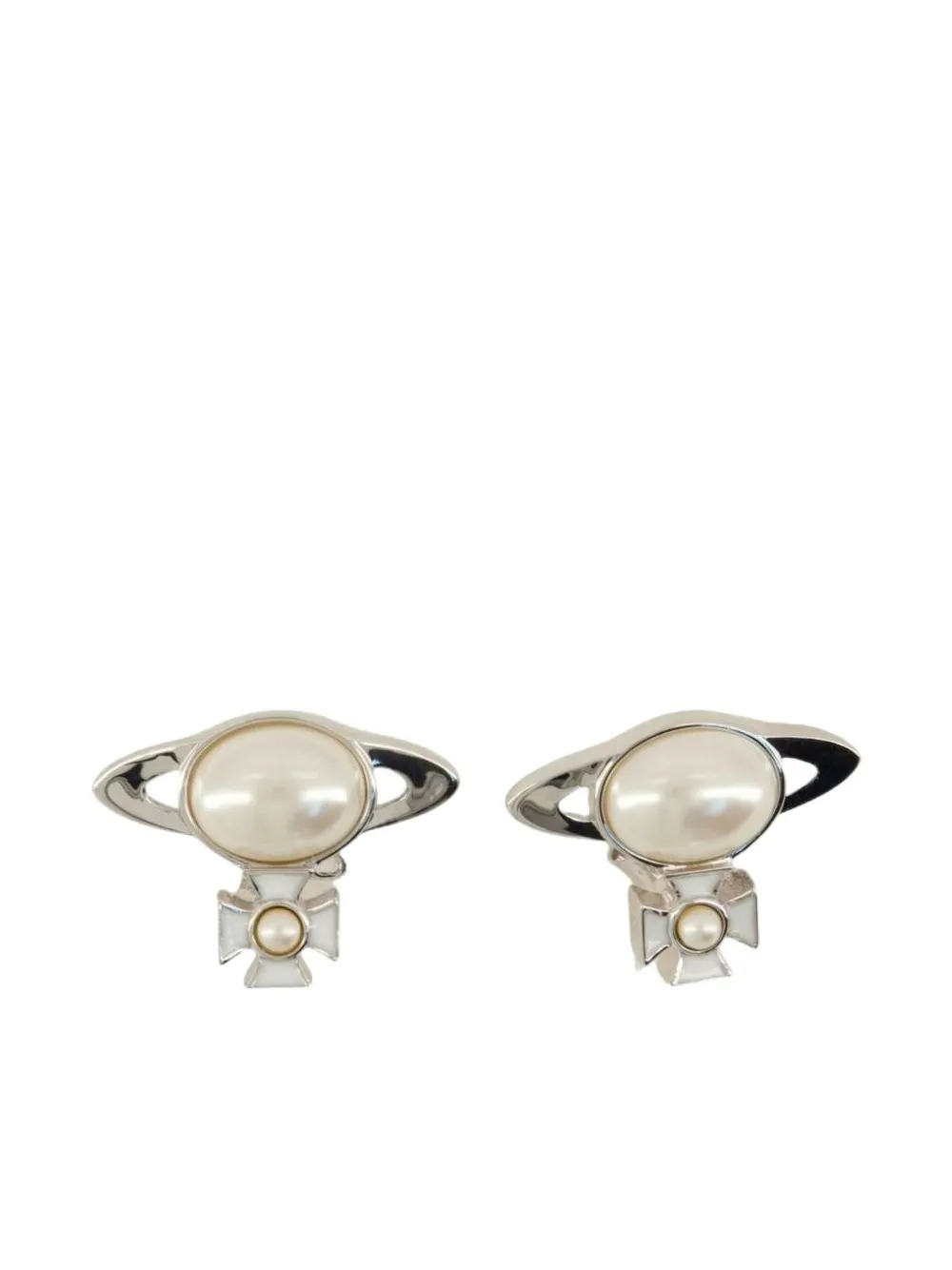 Vivienne Westwood Orb pearl earrings - Argento