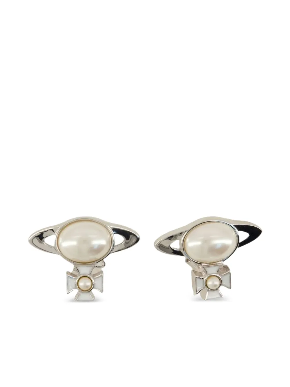 Vivienne Westwood Orb pearl earrings - Argento