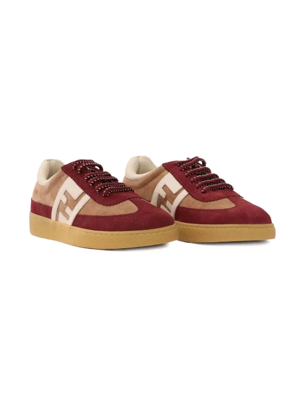 Fendi Kids スエード スニーカー | レッド | FARFETCH JP