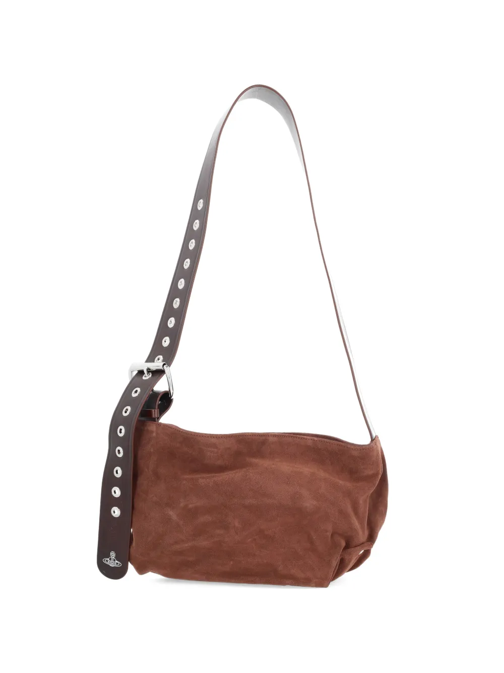 Vivienne Westwood Orb-buckle shoulder bag - Marrone