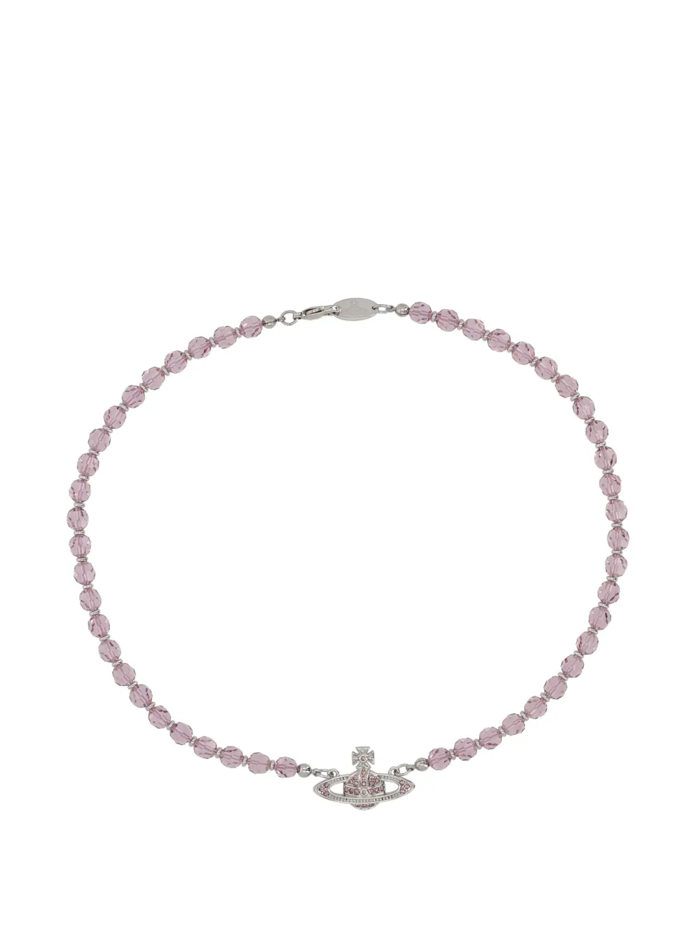 Vivienne Westwood Messaline choker necklace - Argento